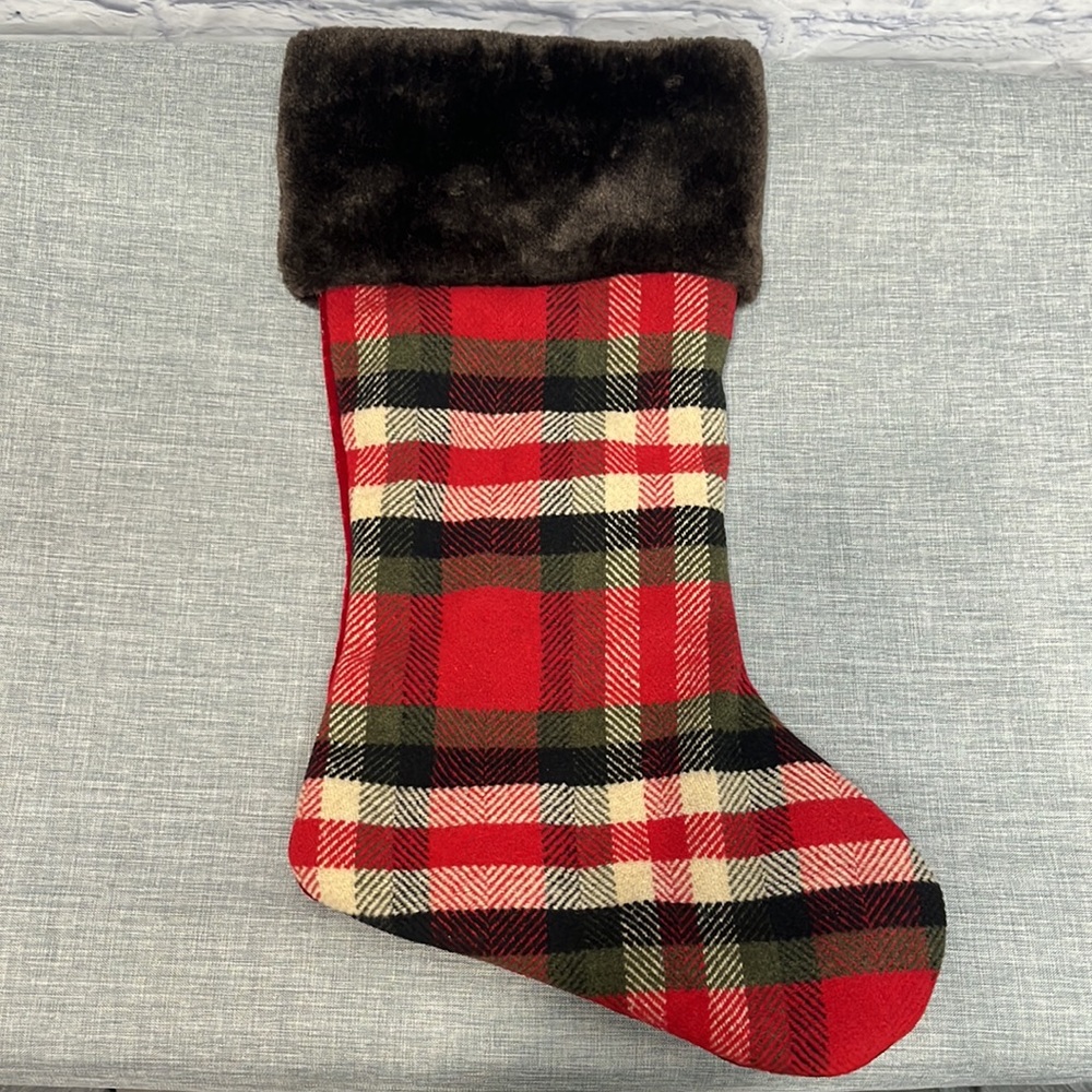 Christmas Stockings Red and Green Plaid